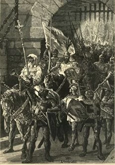 Crusaders on the March, ( c12th century), 1890. Creator: Unknown