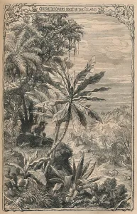Desert Island Prints: Crusoe Discovers Goats on the Island, c1870