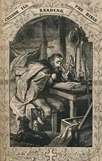 Defoe Collection: Crusoe Ill Reading The Bible, c1870