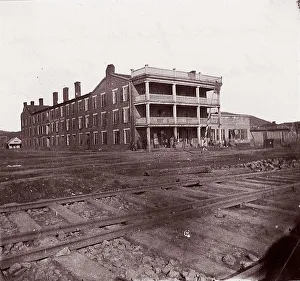 Barnard George Norman Prints: Crutchfield House, Chattanooga, Tennessee, ca. 1864. Creator: George N. Barnard