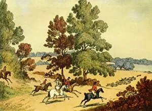 Foxhunting Collection: In Full Cry, (1941). Creator: W. Howitt