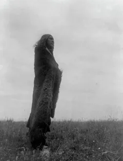 Belief Prints: Crying to the spirits, c1908. Creator: Edward Sheriff Curtis