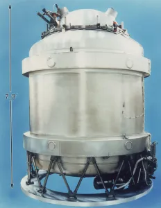 Cryostat for COBE satellite, 1989, USA
