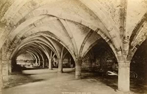 Crypt Gallery: The Crypt, Durham Cathedral, 1893. Creator: Unknown