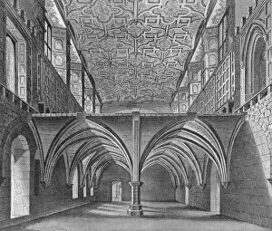 Capon Gallery: The crypt of the Nunnery of St Helen, Bishopsgate, City of London, c1819 (1906)