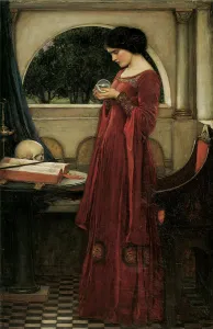 Pre Raphaelites Gallery: The Crystal Ball. Artist: Waterhouse, John William (1849-1917)