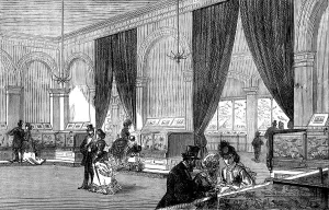 Visitors Prints: The Crystal Palace Aquarium, 1871. Creator: Unknown