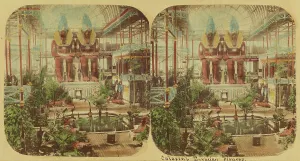 London Stereoscopic Photographic Co Prints: Crystal Palace - The Colossal Egyptian Figures