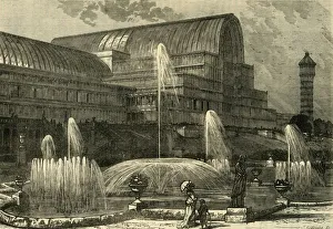 Sydenham Prints: The Crystal Palace, from the South, (c1878). Creator: Unknown