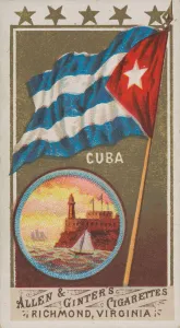 Ginter Prints: Cuba, from Flags of All Nations, Series 1 (N9) for Allen & Ginter Cigarettes Brands