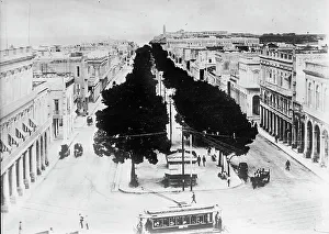 Latin America Prints: Cuba. Street Scene In Havana, 1911