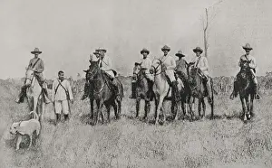 Cuban War of Independence (1895-1898): President Maso with his accompaniment, 1898. Creator: Unknown