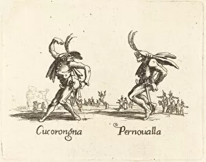 Commedia Dellarte Gallery: Cucorongna and Pernoualla. Creator: Unknown