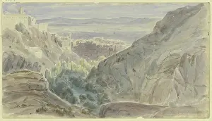 Townscape Prints: Cuenca, 1850. Creator: Karl Peter Burnitz