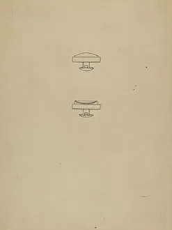 Cuff Links, 1935/1942. Creator: Dorothy Dwin