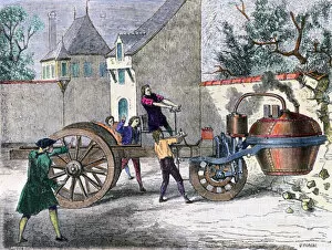 Demolished Gallery: Cugnots Steam Wagon, 19th century