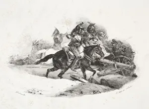 1791 1824 Prints: Cuirassiers chargeant une batterie dartillerie. Creator: Theodore Gericault (French
