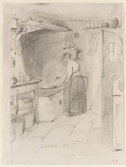 Cuisine a Lutzelbourg, 1858. Creator: James Abbott McNeill Whistler
