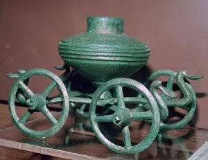 Bayern Gallery: Cult-wagon from the Hart grave, 12th century