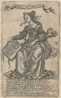 Bartolomeo Baldini Gallery: Cumaean Sibyl, early 15th century. Creator: Unknown