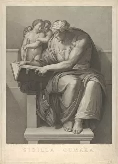 The Cumaean Sibyl after the fresco by Michelangelo in the Sistine Chapel, 1784-90