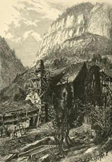 Chimneys Prints: Cumberland Gap, from the East, 1872. Creator: W. H. Morse