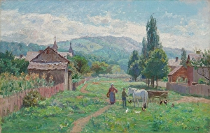 1899 Prints: Cumberland Mountains, 1899. Creator: Theodore Clement Steele