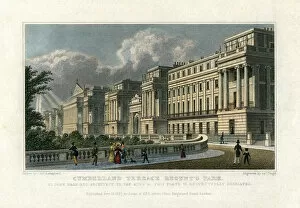 Images Dated 24th March 2010: Cumberland Terrace, Regents Park, London, 1827. Artist: J Tingle