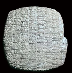 Cuneiform tablet barley rations, 1st Dynasty of Lagash, about 2350-2200 BC