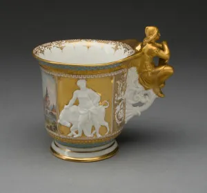 Cameo Prints: Cup, Berlin, 1850 / 70. Creator: Konigliche Porzellan-Manufaktur
