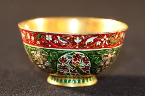 Pretty Gallery: Cup with Blossoms and Peacocks, 18th century. Creator: Unknown
