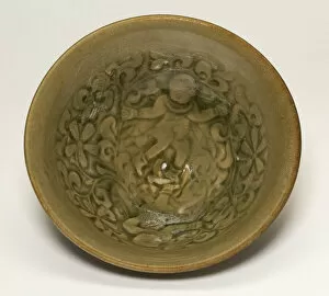 Vine Gallery: Cup with Children among Scrolling Vines, Jin dynasty (1115-1234), 12th / 13th century