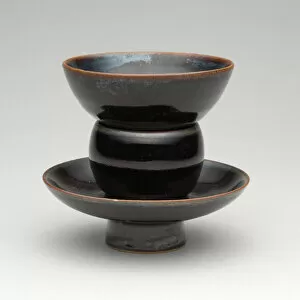 Cup and Cupstand, Northern Song dynasty (960-1127), 11th century. Creator: Unknown