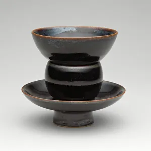 Cup and Cupstand, Northern Song dynasty (960-1127), 11th century. Creator: Unknown Cup and Cupstand, Northern Song dynasty (960-1127), 11th century. Creator: Unknown