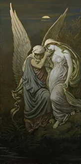 Elihu Veder Prints: The Cup of Death, 1885 and 1911. Creator: Elihu Vedder