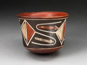 Diamond Shape Prints: Cup with Diamond-Shape Geomeric Motifs, 180 B. C. / A. D. 500. Creator: Unknown