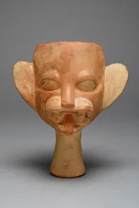 Sticking Out Tongue Prints: Cup in the Form of a Feline Head, 100 B. C. / A. D. 500. Creator: Unknown