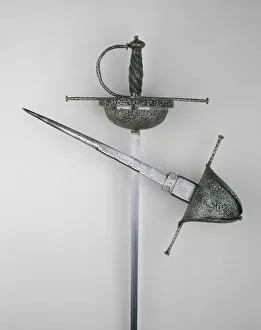 Sword Hilt Collection: Cup-Hilted Rapier, Italy, c. 1650 / 60. Creator: Unknown