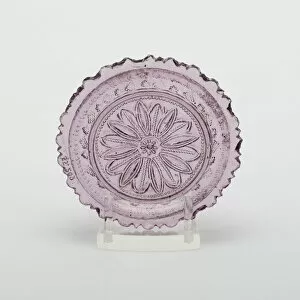 Pressed Glass Collection: Cup plate, 1800 / 50. Creator: Unknown