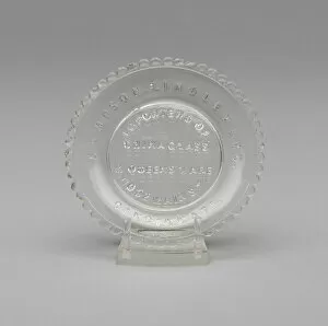 Pressed Glass Collection: Cup plate, 1848 / 49. Creator: Sampson, Lindley & Co