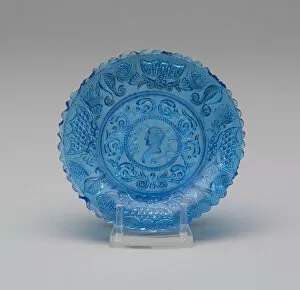 Pressed Glass Collection: Cup plate, c. 1844. Creator: Unknown