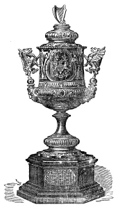 Dragons Prints: Cup presented to the South Wales Choral Union, 1873. Creator: Unknown