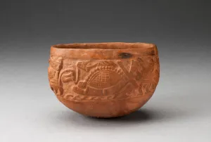 Turtle Prints: Cup with Raised Marine Scene, 100 B. C. / A. D. 500. Creator: Unknown