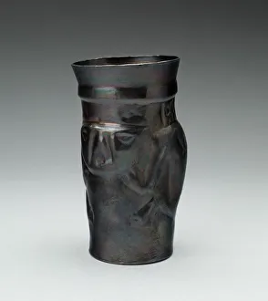 Repouss And Xe9 Prints: Cup with RepousseFigure, A. D. 1100 / 1470. Creator: Unknown