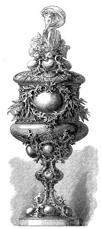 Yacht Club Prints: Cup sailed for by the Royal Thames Yacht Club, 1868. Creator: Unknown