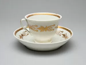 Cup And Saucer Gallery: Cup and Saucer, 1826 / 38. Creator: Tucker Porcelain Factory
