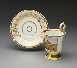 Cup And Saucer Prints: Cup and Saucer, Berlin, 1844 / 47. Creator: Konigliche Porzellan-Manufaktur