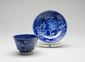 Franklin Benjamin Prints: Cup and Saucer, c. 1825. Creator: Unknown