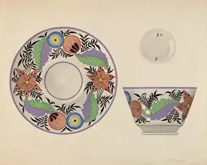 Cup And Saucer Gallery: Cup and Saucer, c. 1936. Creator: Erwin Schwabe