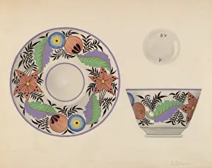 Saucer Prints: Cup and Saucer, c. 1936. Creator: Erwin Schwabe